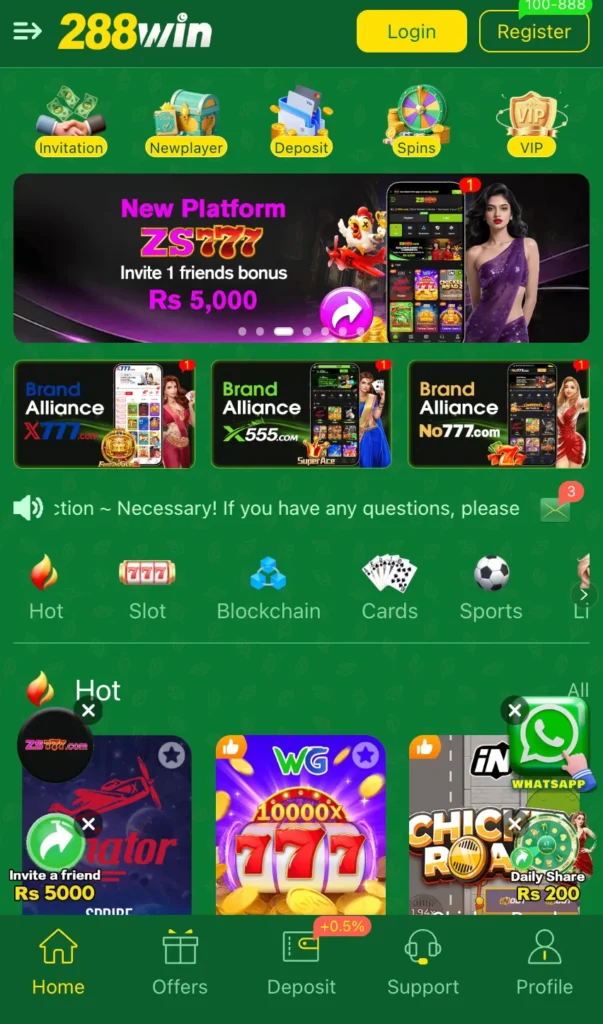 288 WIN Game Download