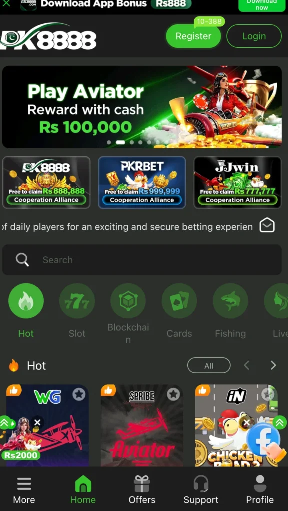 PK 8888 Game Interface